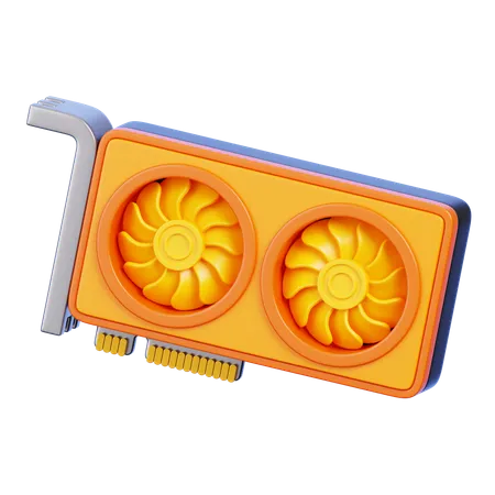 GPU-Karte  3D Icon