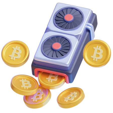 Mineração de GPU  3D Icon