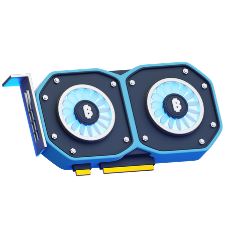 Gpu Mining  3D Icon