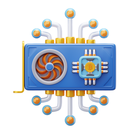 GPU Mining  3D Icon