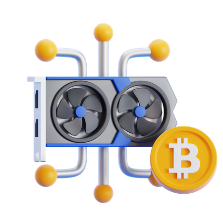 Gpu Mining  3D Icon