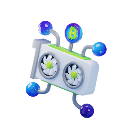 Gpu Mining  3D Icon
