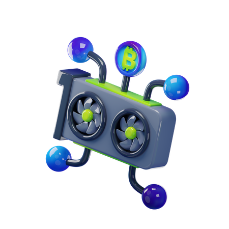 Gpu Mining  3D Icon