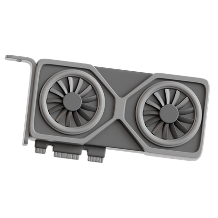 GPU- oder VGA-Karte  3D Icon