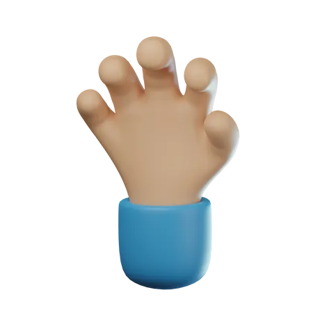 Grab Hand Gesture  3D Icon