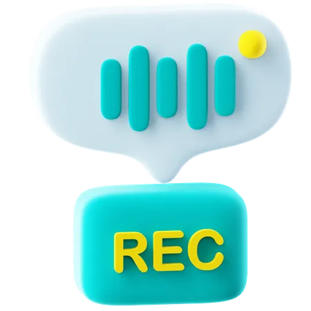 Grabación  3D Icon