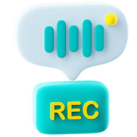 Grabación  3D Icon