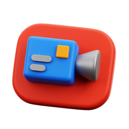 Grabación  3D Icon