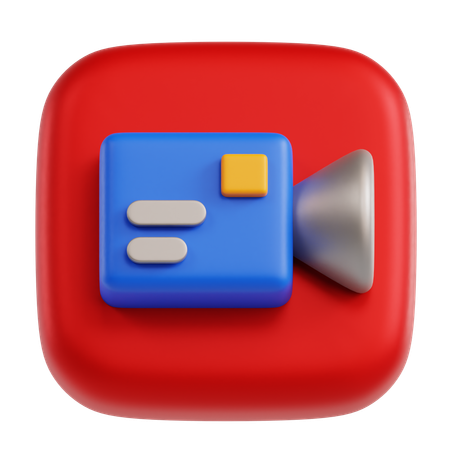 Grabación de video  3D Icon