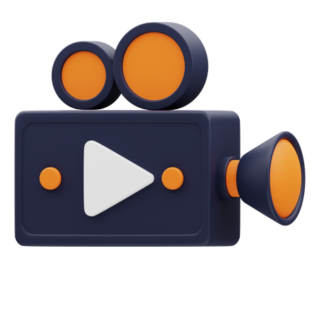 Grabadora de vídeo  3D Icon