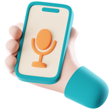 Grabadora de voz  3D Icon