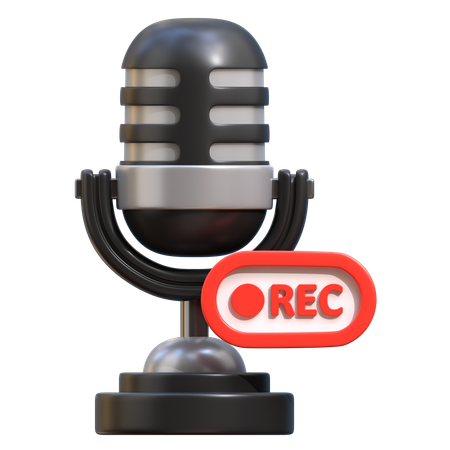 Grabar podcast  3D Icon