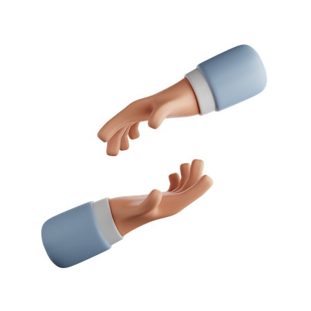 Grabbing Hand Gesture  3D Icon