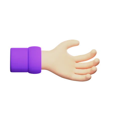 Grabbing Hand Gesture  3D Icon