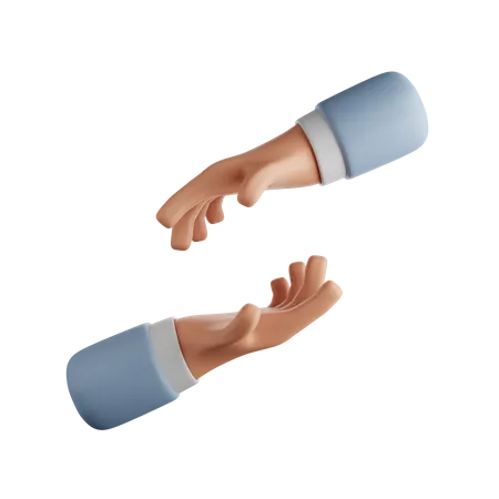 Grabbing Hand Gesture  3D Icon