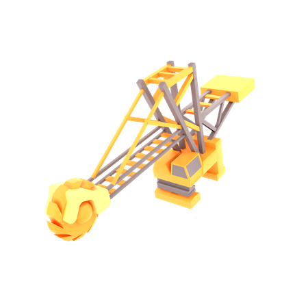 Grabenfräse  3D Icon