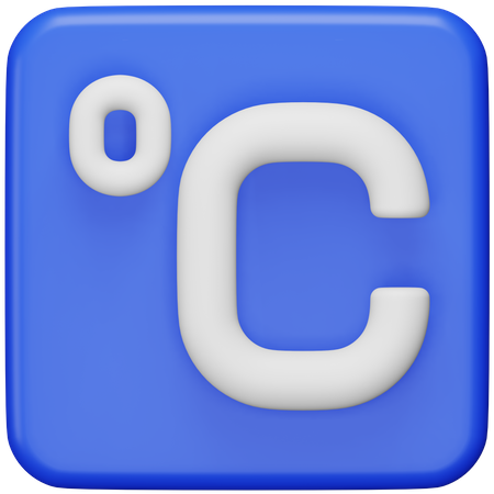 Grad Celsius-Symbol  3D Icon