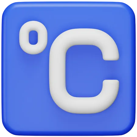 Grad Celsius-Symbol  3D Icon