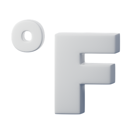 Grad Fahrenheit  3D Icon