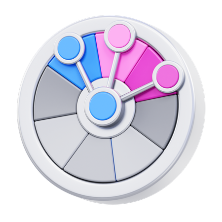 Gradação de cores  3D Icon