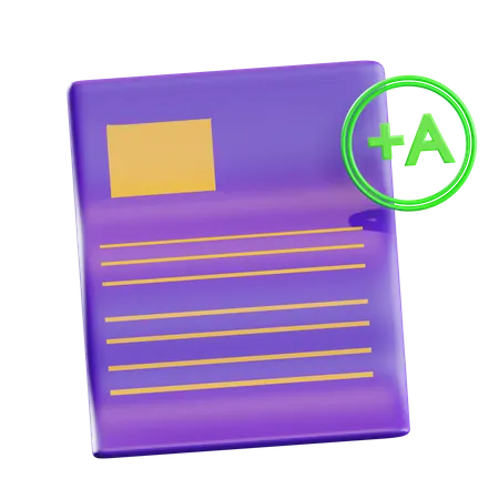 Grade A+  3D Icon