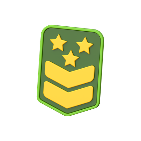 Rang militaire  3D Icon