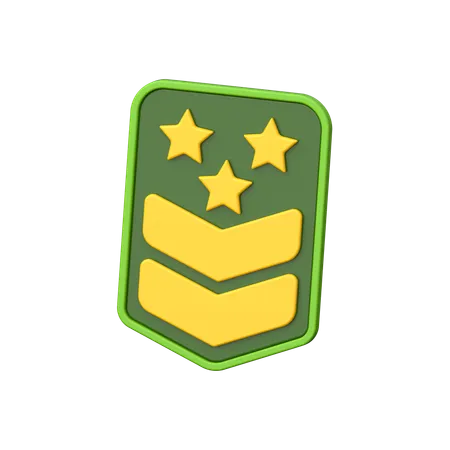 Rang militaire  3D Icon