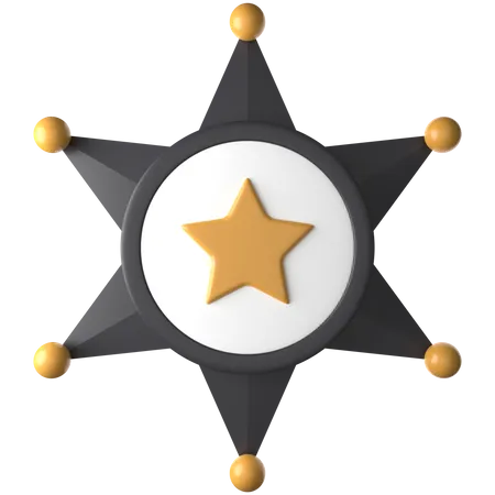 Grade de policier  3D Icon