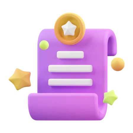 Grade sheet  3D Icon