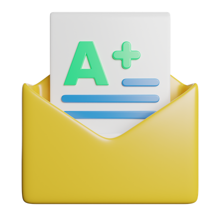 성적  3D Icon