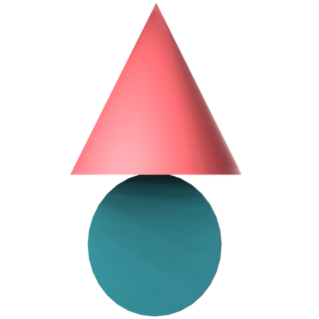 Grades de cone matemático  3D Icon