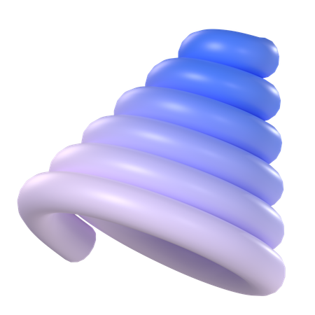 Gradiente espiral  3D Icon