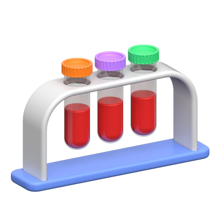 Gradilla para tubos de sangre  3D Icon