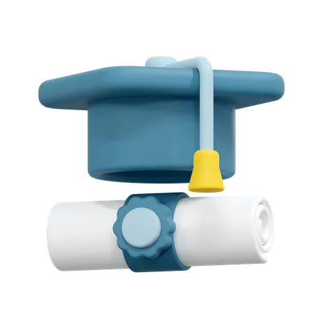Graduate Illustration 3D Icon