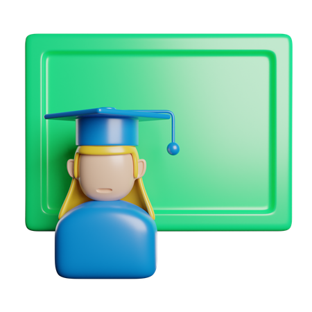 Graduate  3D Icon