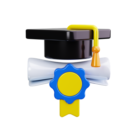 졸업하다  3D Icon