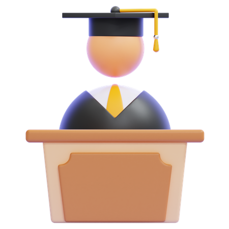 Graduate  3D Icon