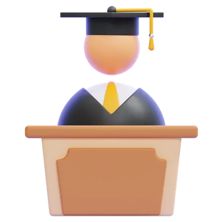 Graduate  3D Icon