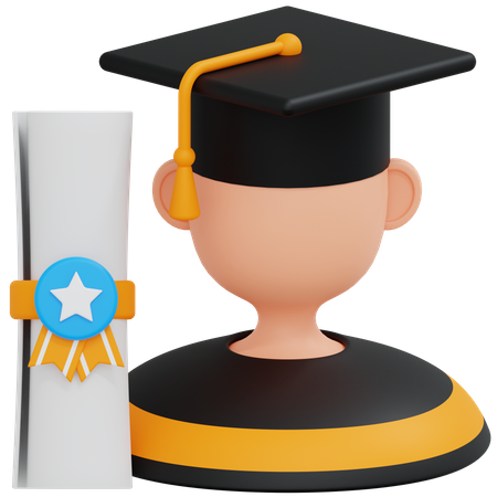 Graduate  3D Icon