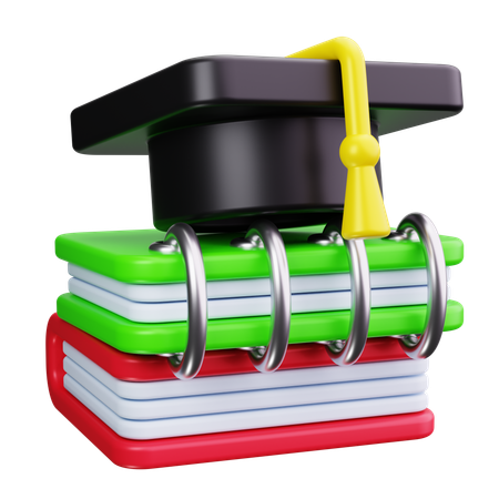 Graduate Book  3D Icon