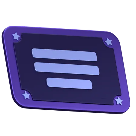 Graduate Certificate  3D Icon