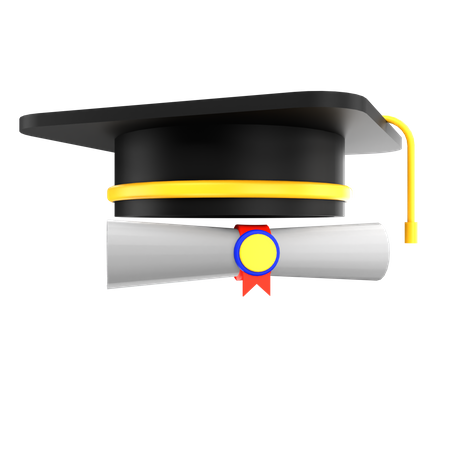 Graduate Degree  3D Icon