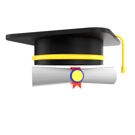 Graduate Degree  3D Icon