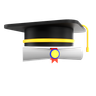 3d graduate certificate emoji