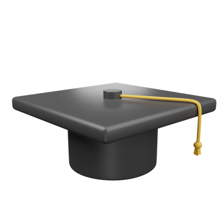 Graduate hat  3D Icon