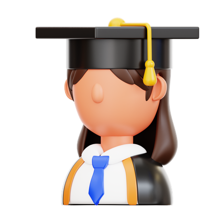 Graduate student  3D Icon