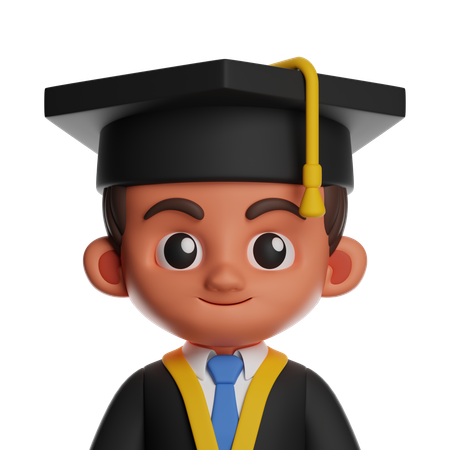 Graduate Student  3D Icon