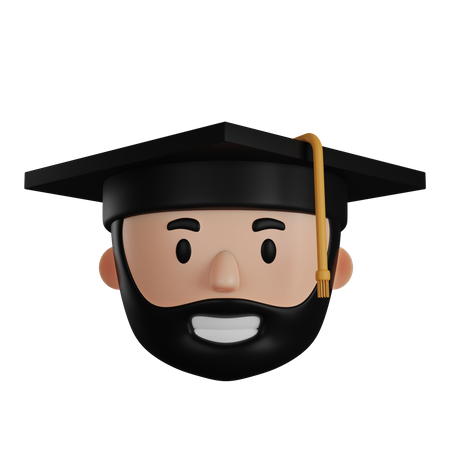 Graduate Student  3D Icon