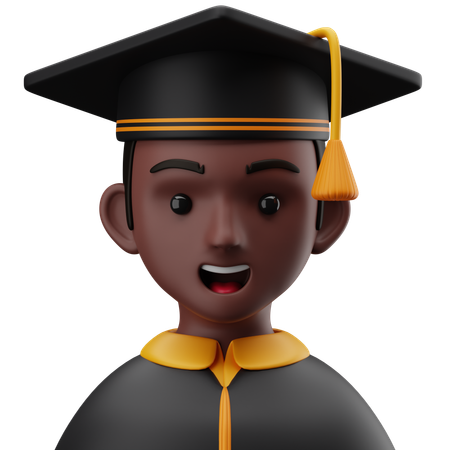 Graduate Student  3D Icon