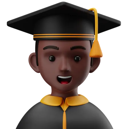 Graduate Student  3D Icon